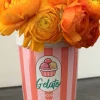 Jarrón "Gelato" Rosa y Rojo