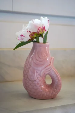 Jarrón Pez Rosa