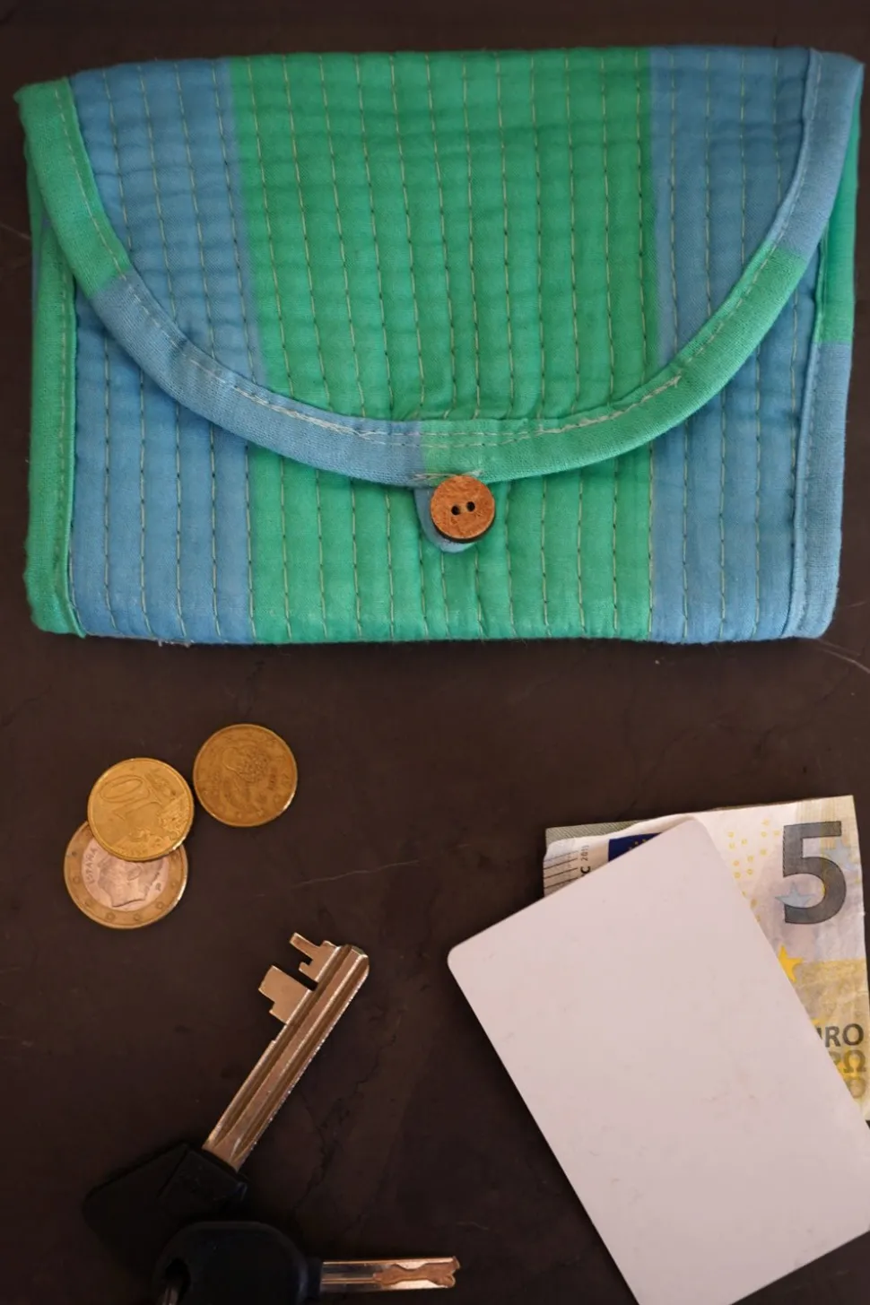 Joyero Rayas Azules Y Verdes