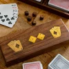 Juego De Cartas En Caja De Madera