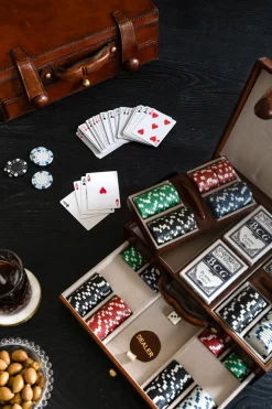 Juego De Póker De Cuero