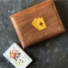 Juego Set De 2 Cartas En Caja De Madera Sheesham
