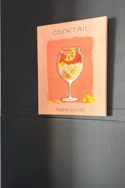 Lienzo Con Diseño Cocktail