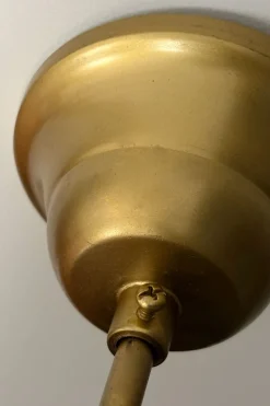 Lámpara Colgante Diamante De Hierro Dorado