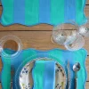 Mantel Individual Rayas Azules Y Verdes