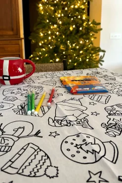 Manteles Coloreables Infantiles Con Motivos Navideños