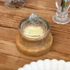 Mantequillero Redondo Con Tapa De Cristal