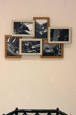 Marco Para 6 Fotos De Madera Especial Día Del Padre