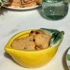 Mini Cuenco De Cerámica Diseño Limón Con Rama