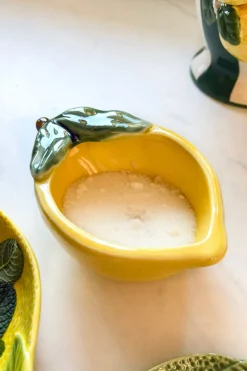 Mini Cuenco De Cerámica Diseño Limón Con Rama