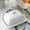 Mini Mantequillera Cerámica Blanca