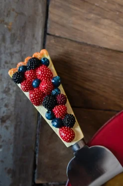 Pala De Tarta Con Diseño De Frutos Rojos