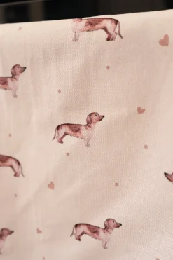 Paño De Cocina De Algodón Con Diseño De Teckel