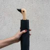 Paraguas Con Diseño Negro Y Mango Con Cabeza De Pato