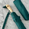 Paraguas Con Diseño Verde Y Mango Con Cabeza De Pato