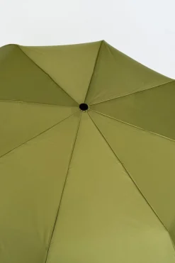 Paraguas Con Diseño Verde Oliva Y Mango Con Cabeza De Pato