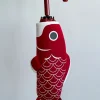 Paraguas Plegable Con Diseño De Pez Koi Rojo
