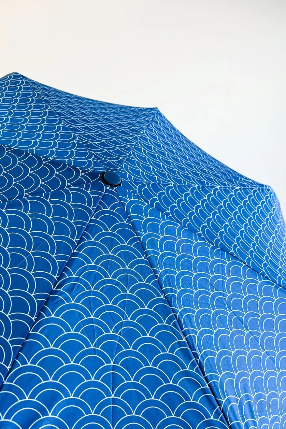 Paraguas Plegable Con Diseño De Pez Koi Azul