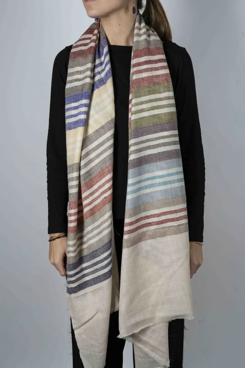Pashmina Con Diseño De Rayas