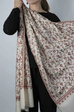Pashmina Entera Bordada A Mano