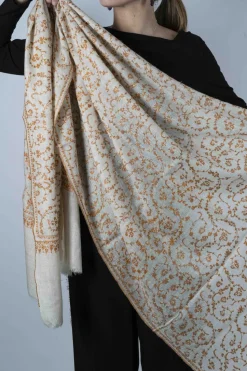 Pashmina Entera Bordada A Mano