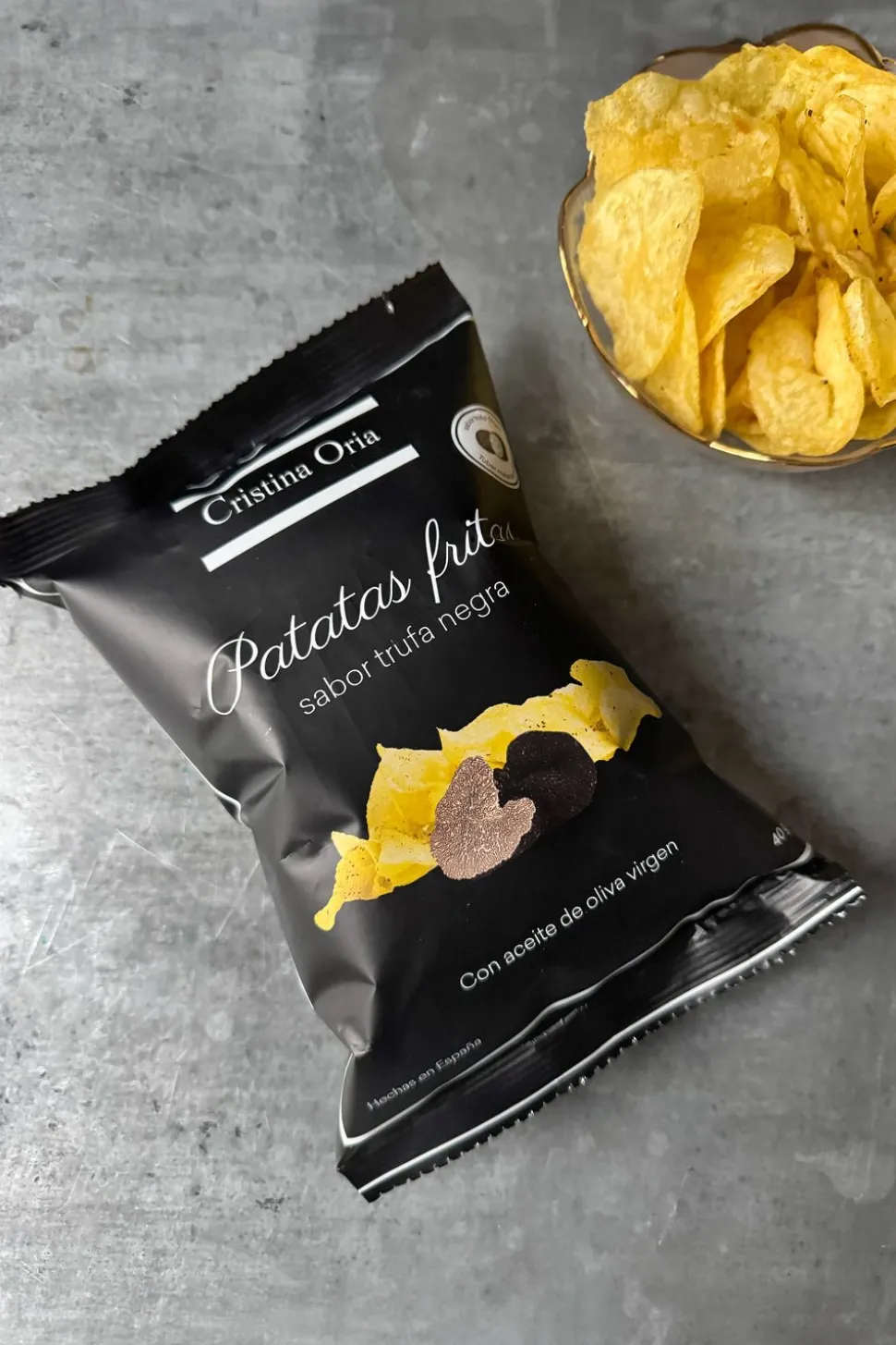 Patatas Fritas Con Sabor Trufa Negra 40 G