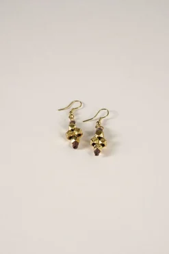 Pendientes Dorados Y Marrones