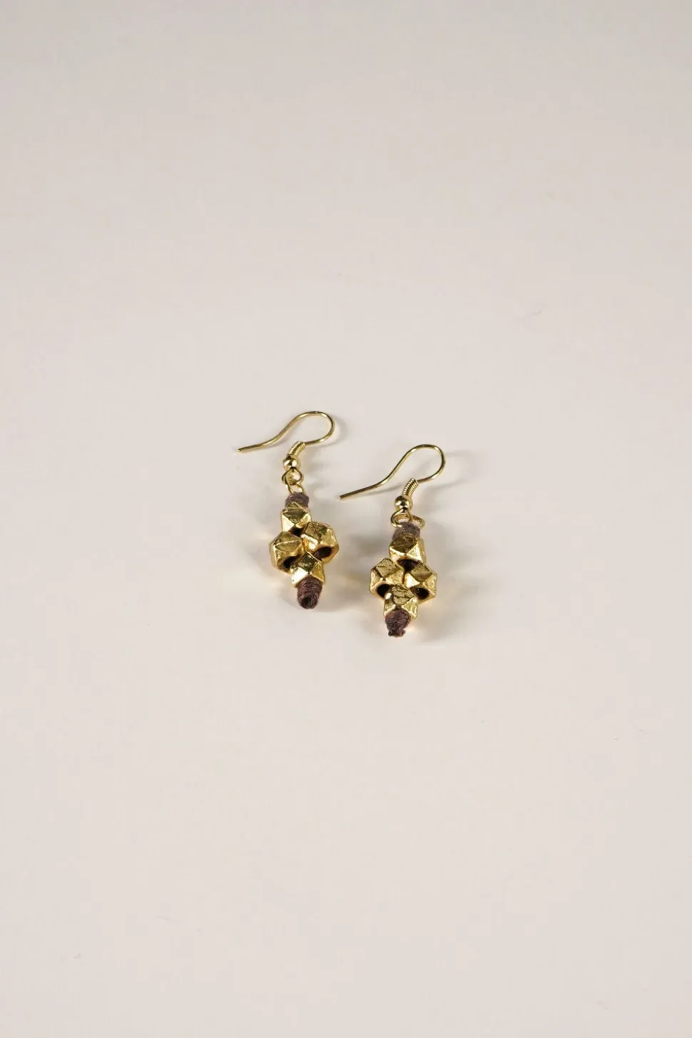 Pendientes Dorados Y Marrones