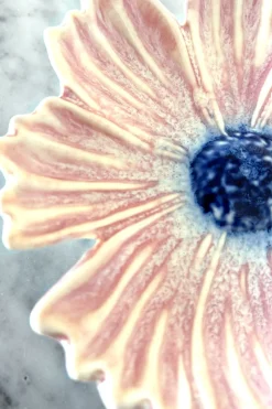 Plato Con Diseño De Flor Rosa Pequeño