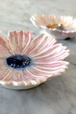 Plato Con Diseño De Flor Rosa Pequeño