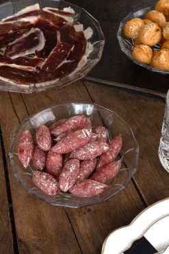 Plato De Cristal Diseño Espiga Pequeño
