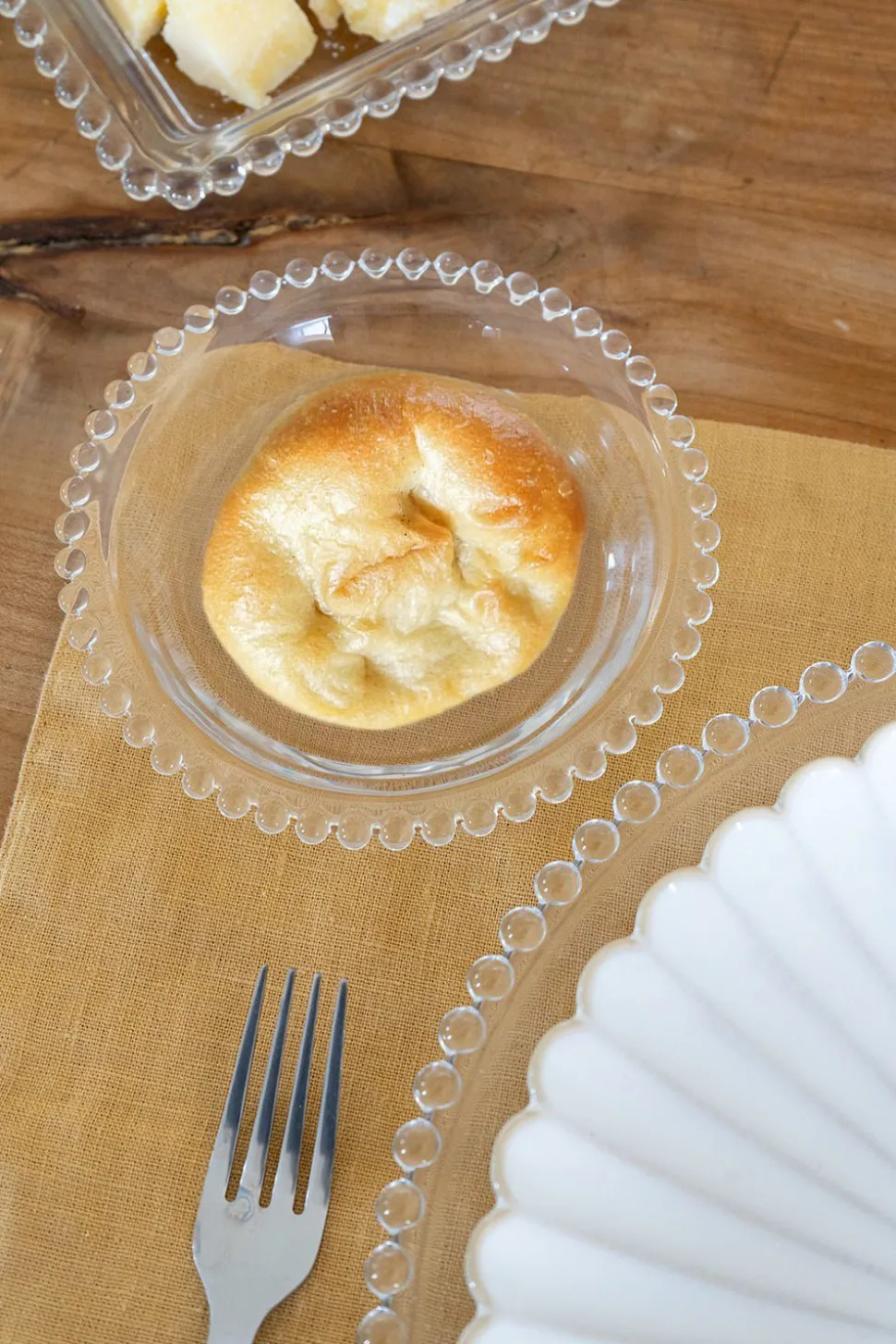 Plato De Pan Cristal Bolitas
