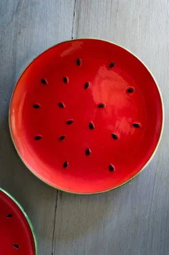 Plato De Postre Diseño Sandía