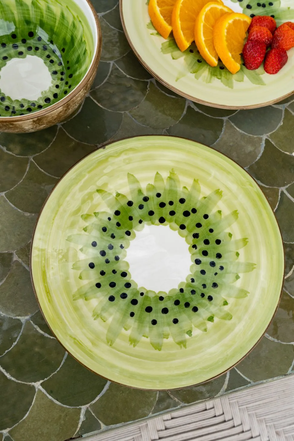 Plato De Postre Kiwi