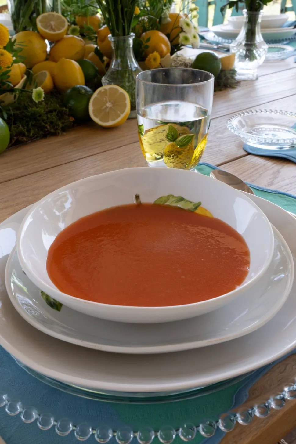 Plato Hondo De Melamina Limones