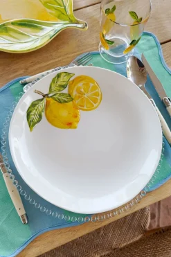 Plato Llano De Melamina Limones