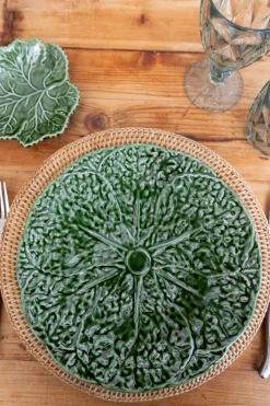 Plato Llano Flor De Col