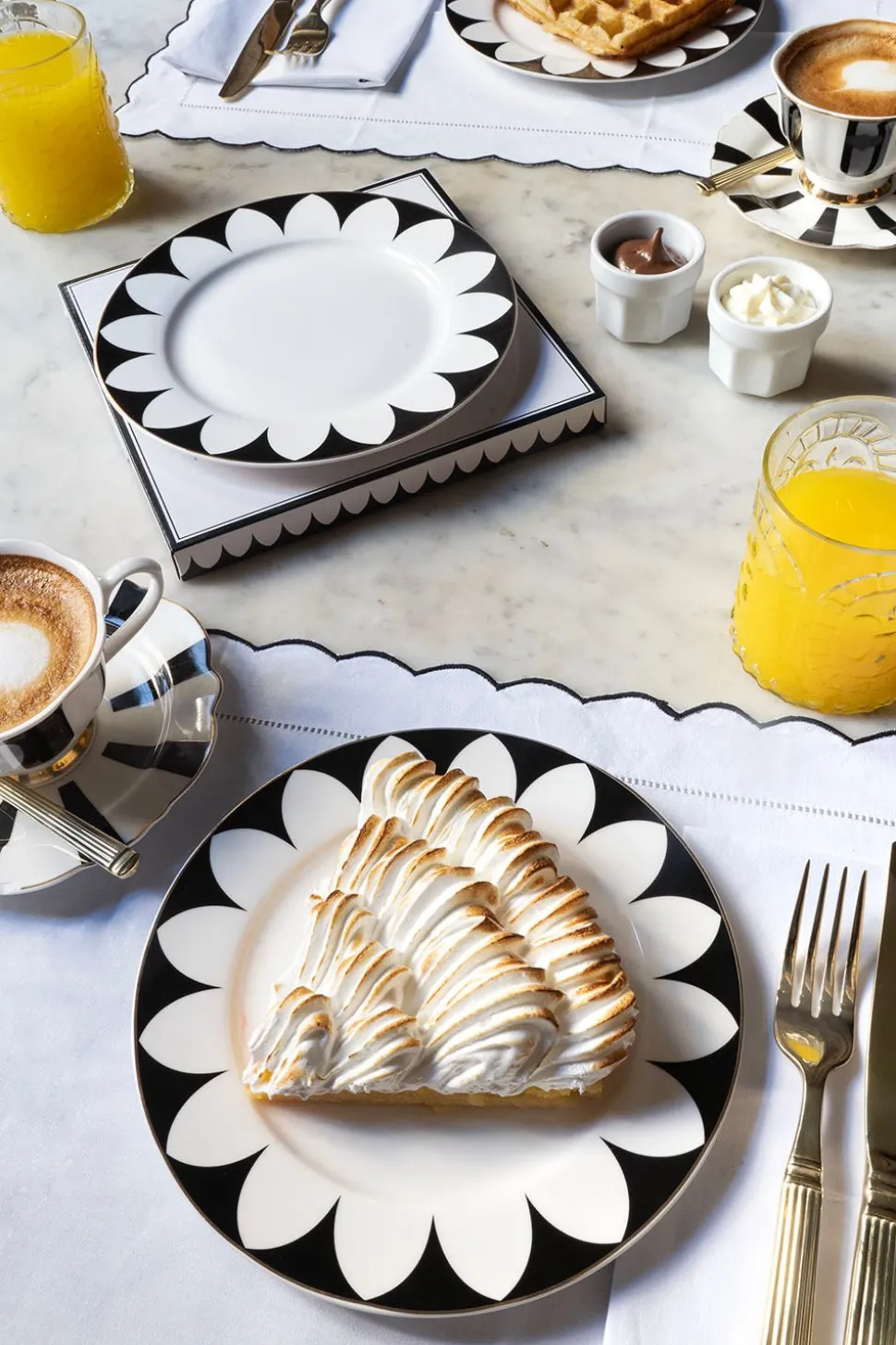 Plato Postre Ondas Cristina Oria
