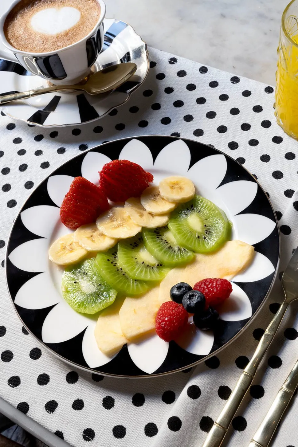 Plato Postre Ondas Cristina Oria