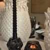 Portavelas Con Diseño De Diamante Negro