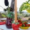 Portavelas Con Diseño De Fresas