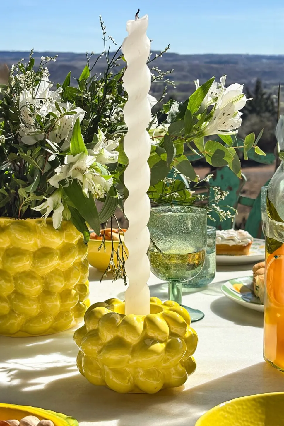 Portavelas Diseño Limones