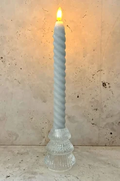Portavelas Mini De Cristal Con Diseño De Árbol Transparente