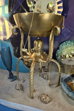 Pulpo Dorado De Decoración