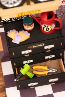 Puzzle 3D O Maqueta Con Diseño Taller De Coches