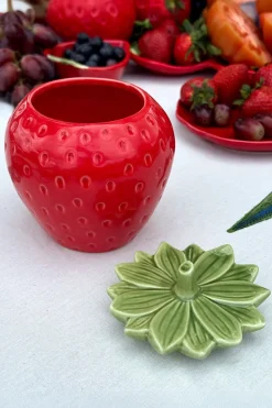 Recipiente Con Tapa Diseño Fresa