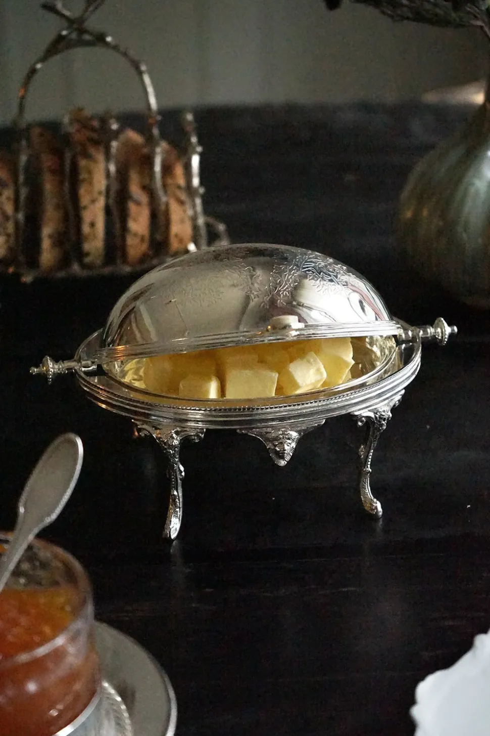Recipiente Con Tapa Plegable De Plata Co