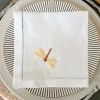 Servilleta Bordada A Mano Con Diseño De Libélula Amarilla
