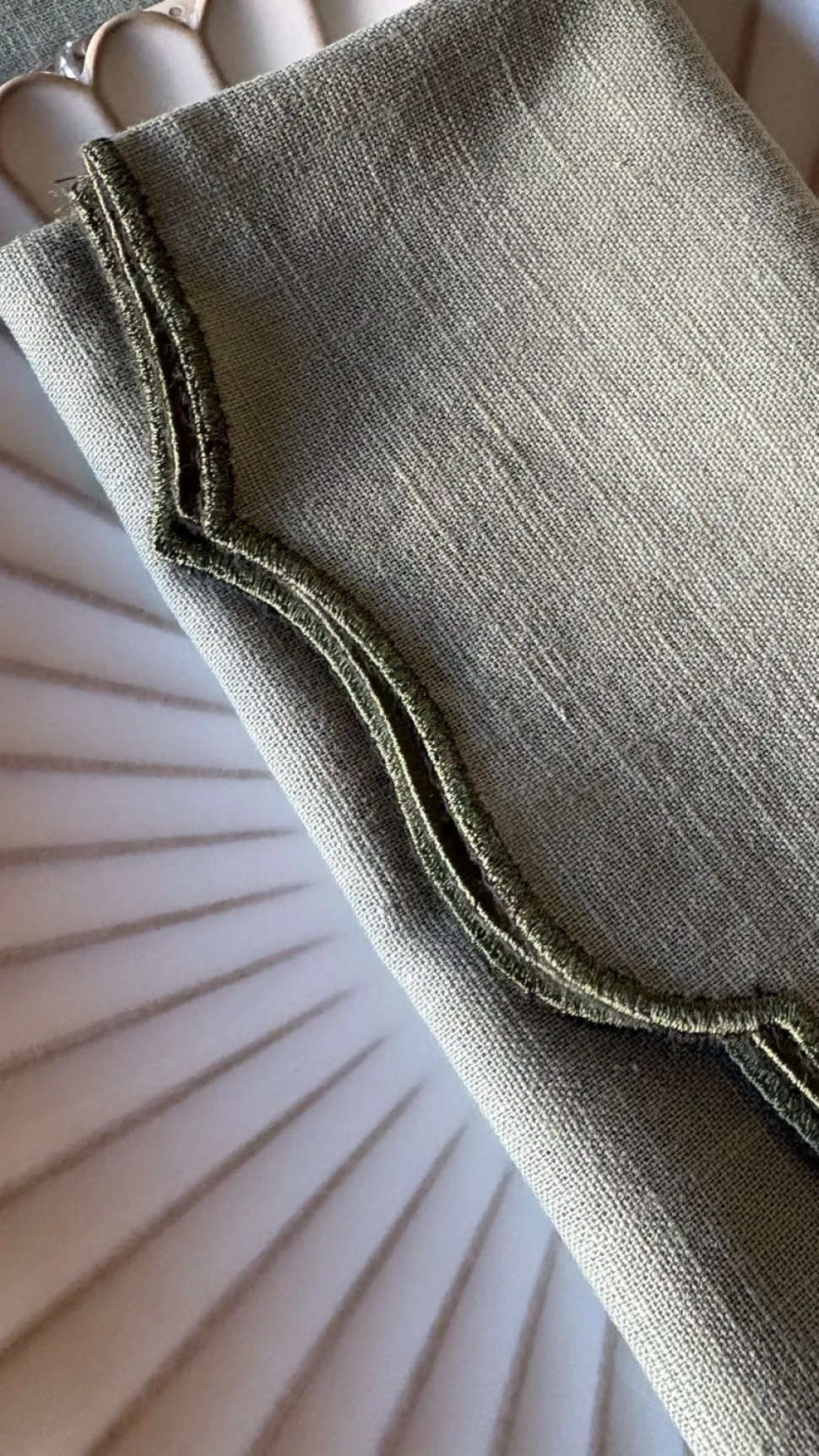 Servilleta Con Diseño De Blonda