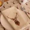 Servilleta De Algodón Con Diseño De Ciervo